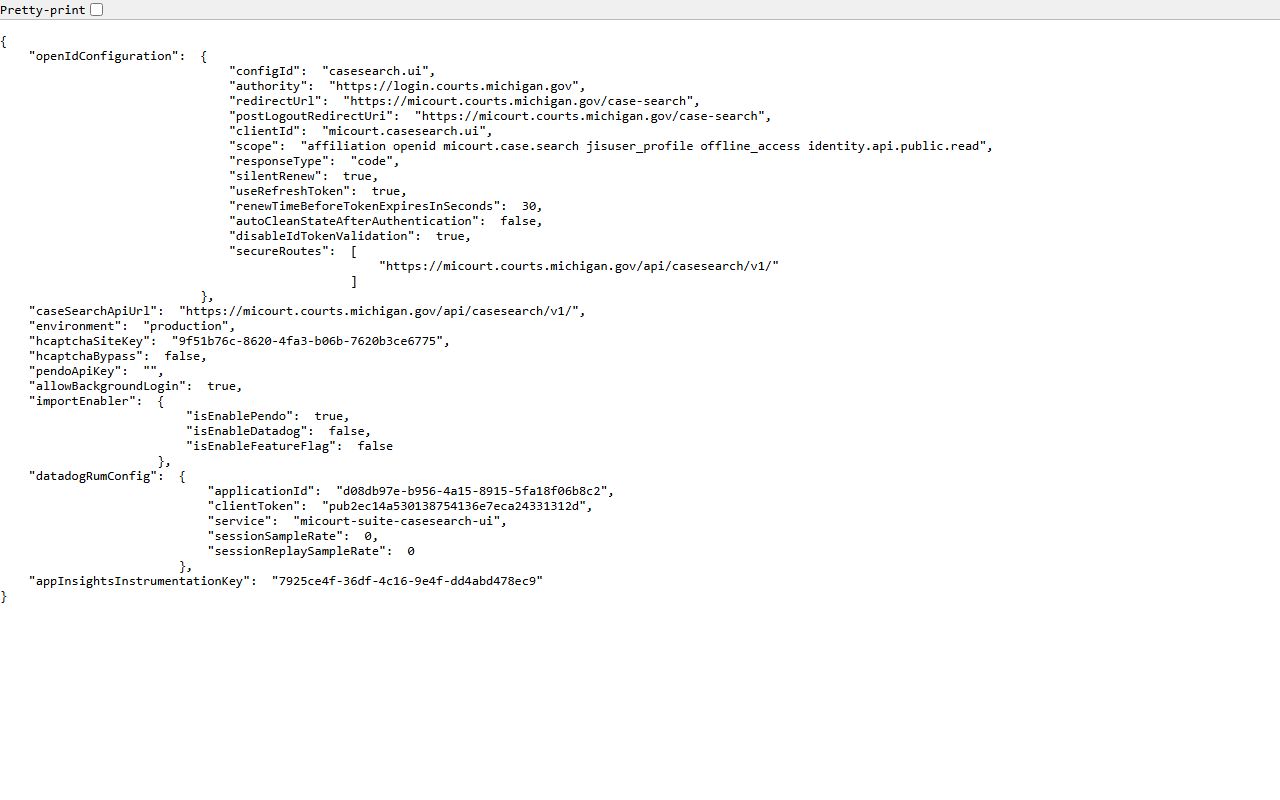 Arenac County court records MiCOURT case search configuration file