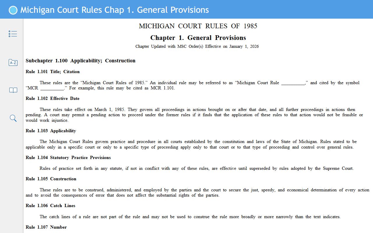 Arenac County court records public access rules in the Michigan Court Rules